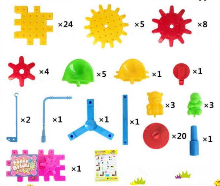 Jeu Éducatif à Engrenages 3D – Construction & Logique pour Enfants