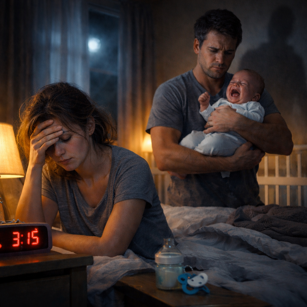 Moniteur Bébé Vidéo 3.2’’ – Vision Nocturne & Détection Température | Audio Bidirectionnel