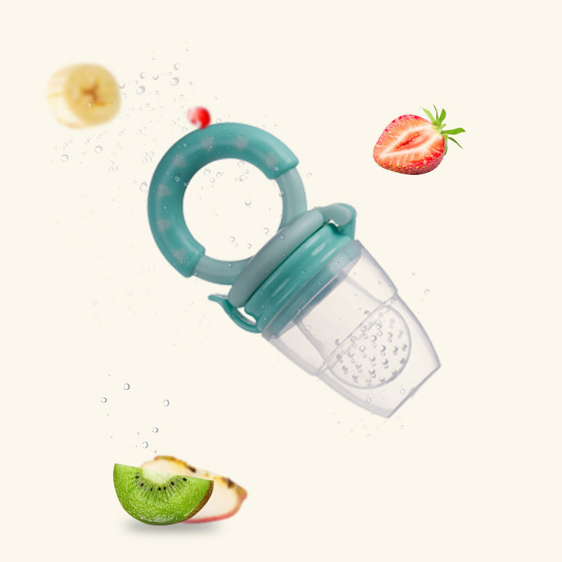 Anneau Grignoteur Bébé en Silicone – Découverte Alimentaire Sécurisée / Fruit & Légumes