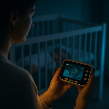 Sonnette Connectée avec Écran 2,8’’ – Caméra HD, Vision Nocturne & Détection de Visiteurs