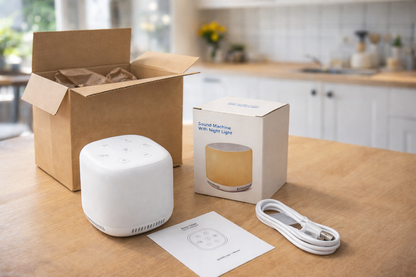 Bruit Blanc Bébé avec Veilleuse Douce – Endormissement Rapide