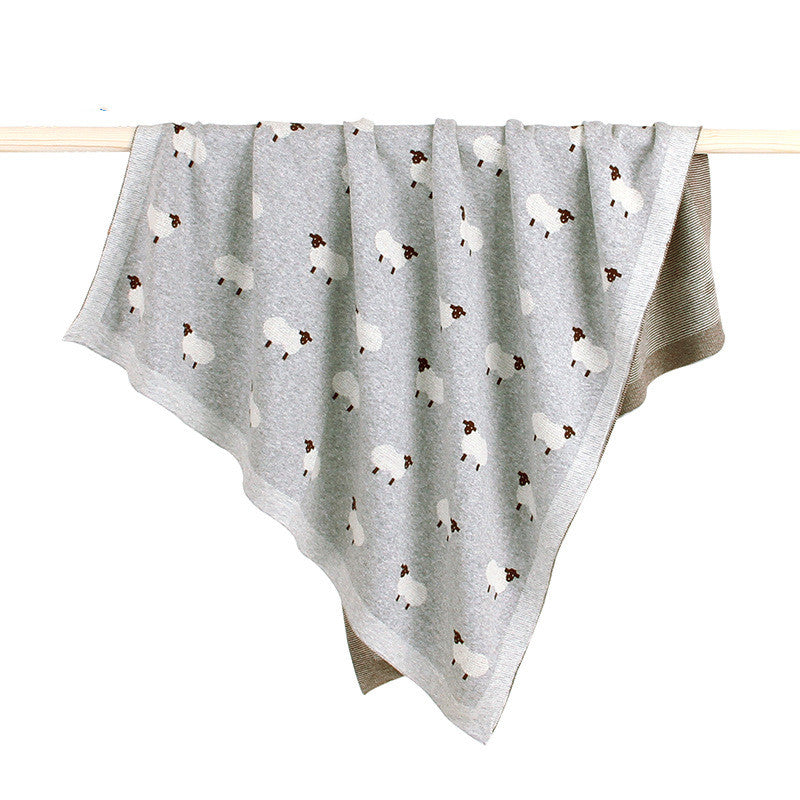 Couverture Bébé Douce en Coton – Coupe-Vent & Multi-Usage (Poussette, Lit, Sorties)