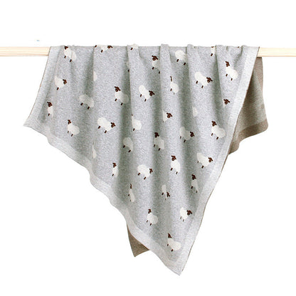 Couverture Bébé Douce en Coton – Coupe-Vent & Multi-Usage (Poussette, Lit, Sorties)