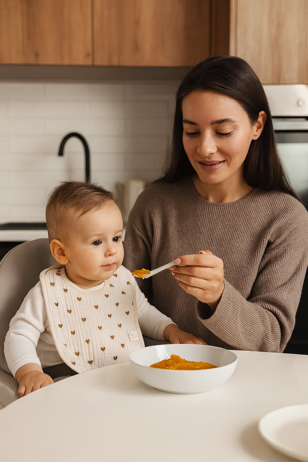 Bavoir Doux & Absorbant – 100% Coton pour Repas Sans Soucis