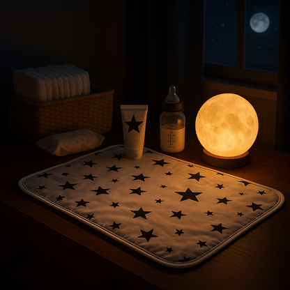 Tapis à langer portable – Imperméable, pliable & ultra doux