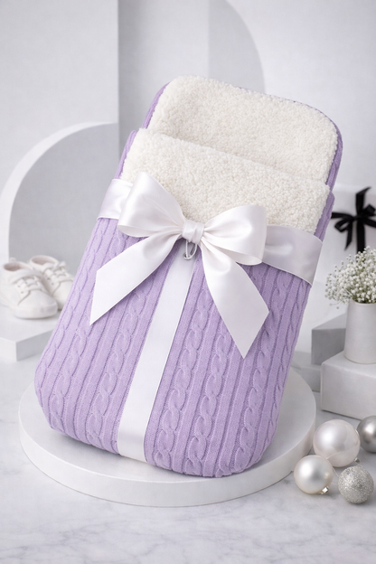 Sac de Couchage Bébé Tricoté – Doux, Chaud et Ultra Confort