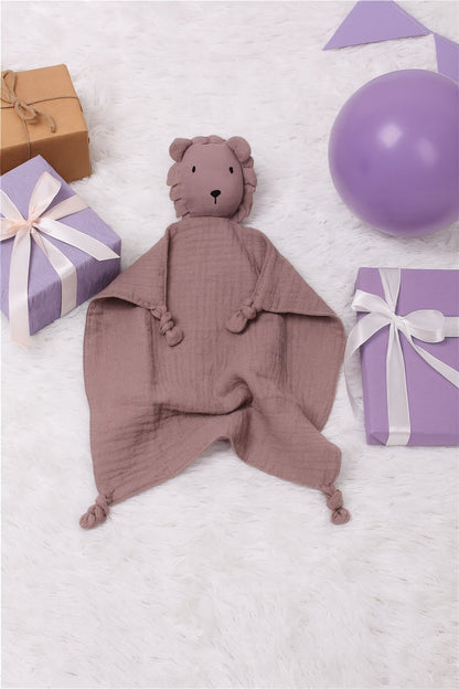 Doudou Mousseline Bébé – Doux & Réconfortant 🐻✨
