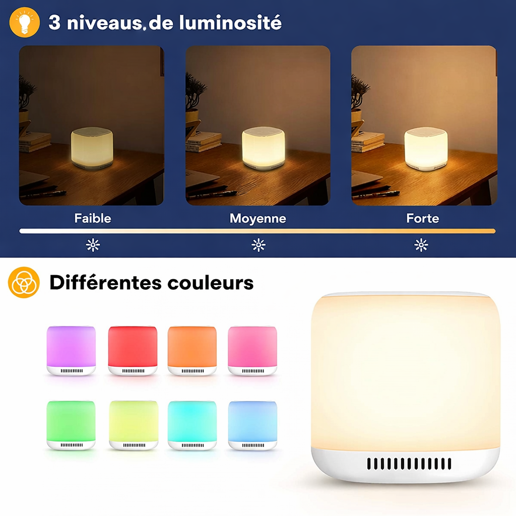 Bruit Blanc Bébé avec Veilleuse Douce – Endormissement Rapide