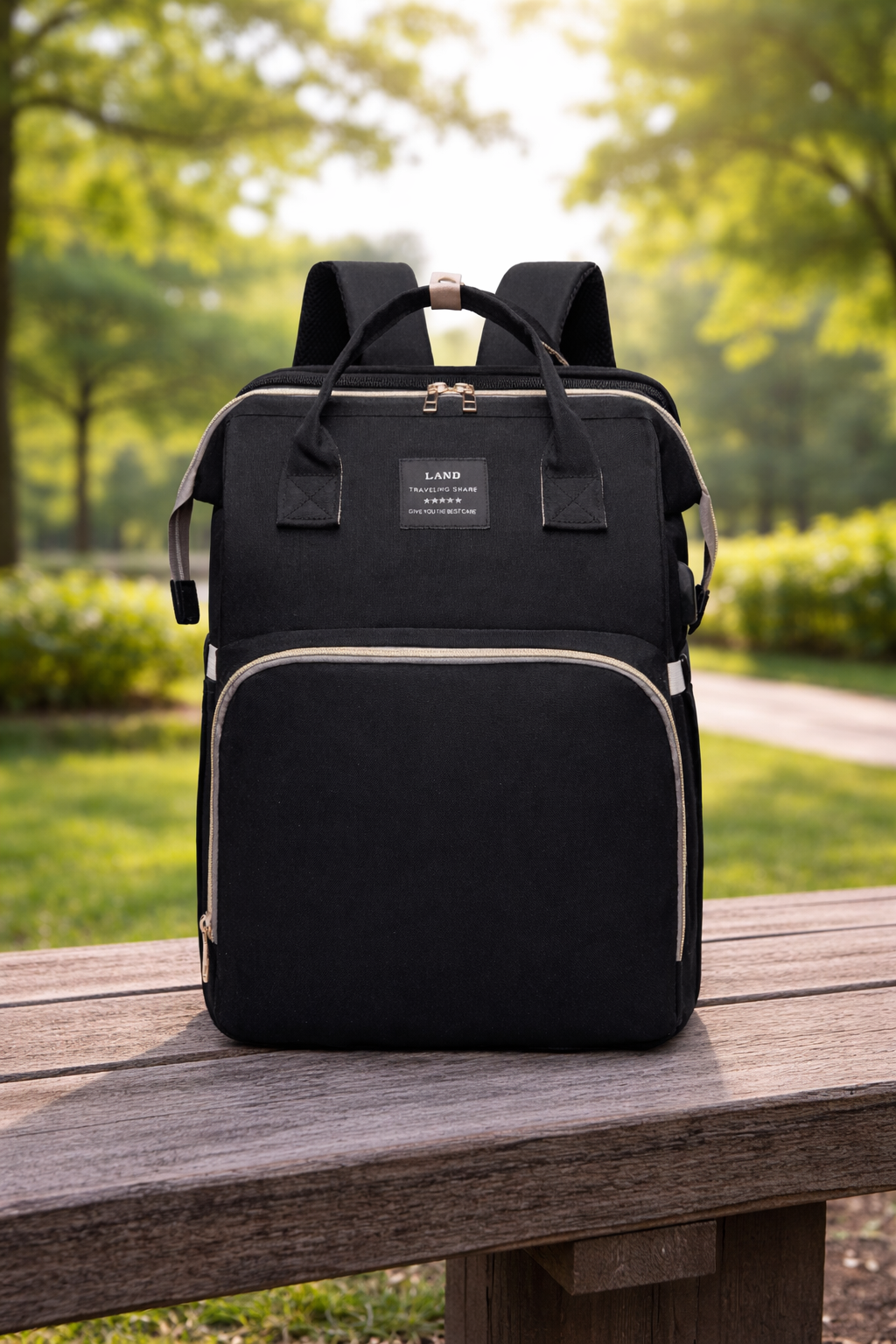 Sac à Langer 3-en-1 avec Lit Bébé Intégré – Grande Capacité & Isotherme