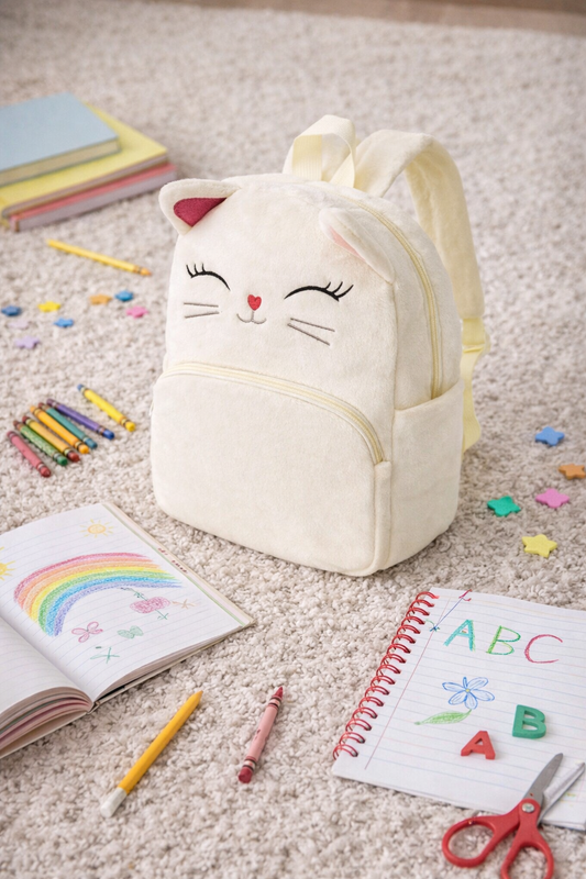 Sac à dos enfant en peluche – Chat mignon