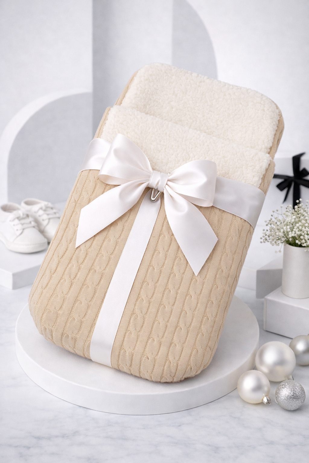 Sac de Couchage Bébé Tricoté – Doux, Chaud et Ultra Confort