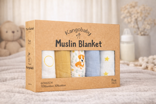 Bavoirs Bébé Ultra Doux en Gaze (Pack de 5)