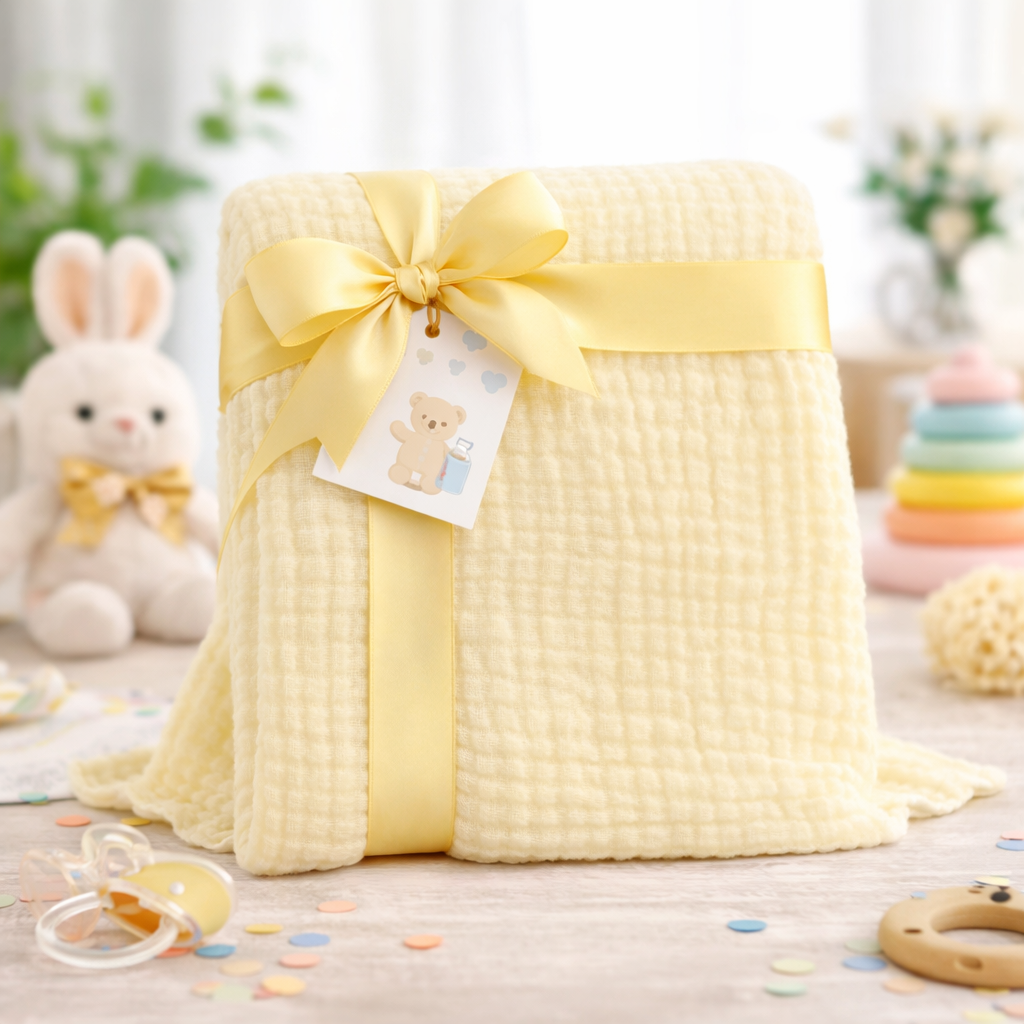 Couverture Bébé en Coton Ultra Doux - Légère & Respirante