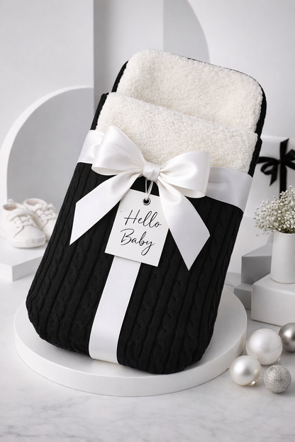 Sac de Couchage Bébé Tricoté – Doux, Chaud et Ultra Confort