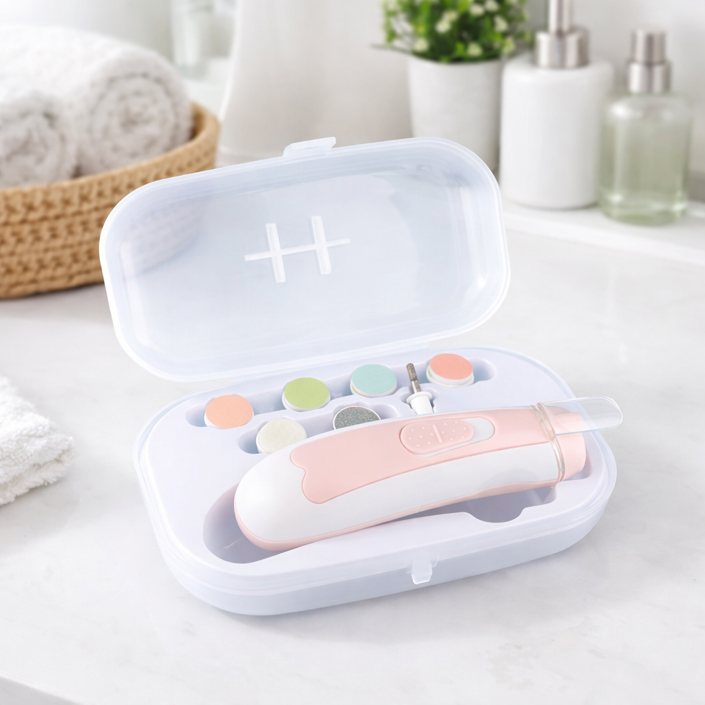 Coupe-Ongles Électrique Bébé – Soin Doux & Sécurisé | Anti-Pincement | Nouveau-Né à 3 Ans
