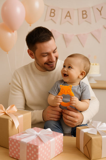Anneau de Dentition Renard 🦊 | Doux & Naturel pour Bébé