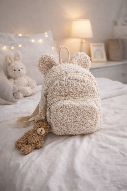 Petit sac à dos peluche pour enfant - Lapin-Ourson