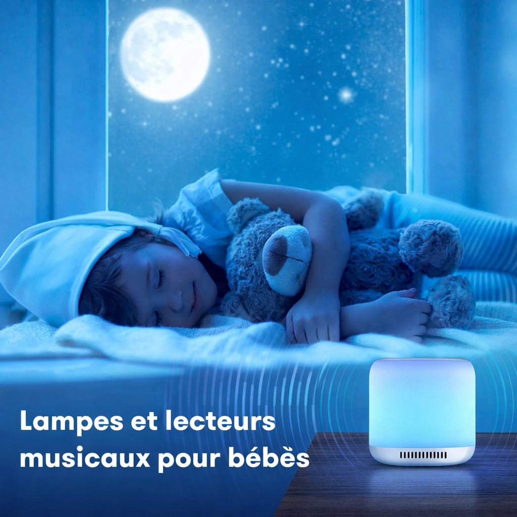 Bruit Blanc Bébé avec Veilleuse Douce – Endormissement Rapide