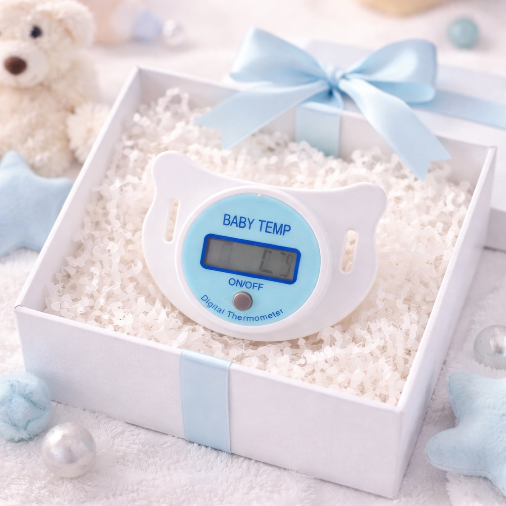 Tétine Thermomètre Bébé – Mesure de Température Douce & Sécurisée