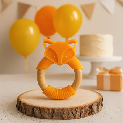 Anneau de Dentition Renard 🦊 | Doux & Naturel pour Bébé