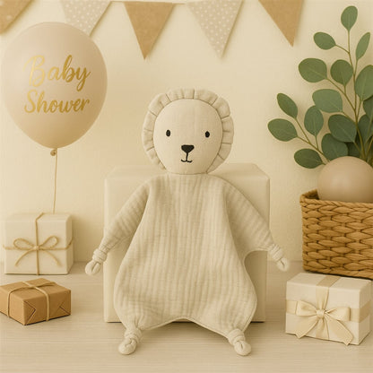 Doudou Mousseline Bébé – Doux & Réconfortant 🐻✨