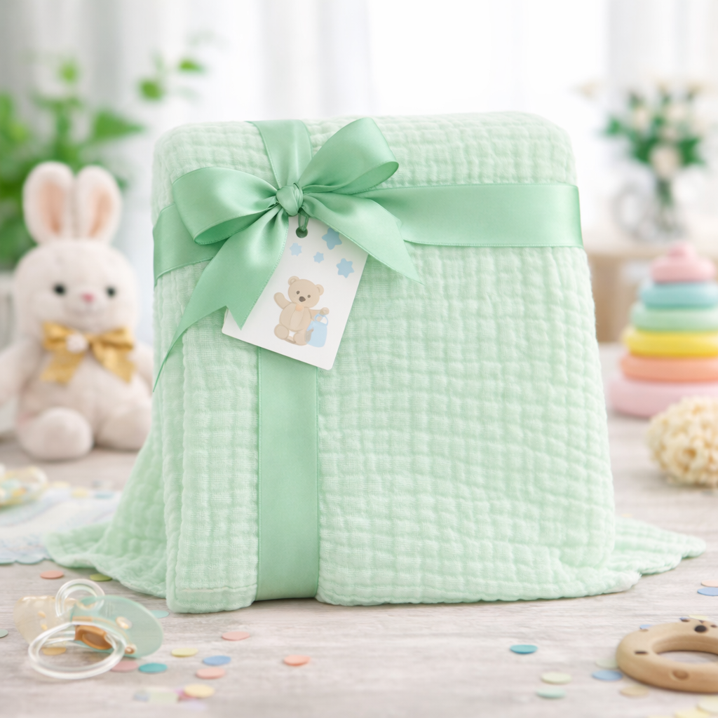 Couverture Bébé en Coton Ultra Doux - Légère & Respirante
