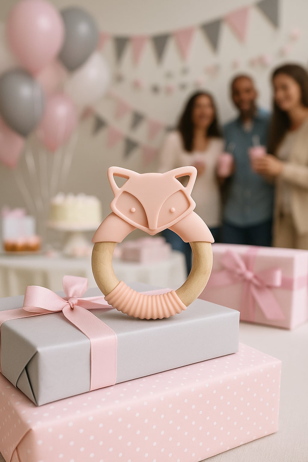 Anneau de Dentition Renard 🦊 | Doux & Naturel pour Bébé