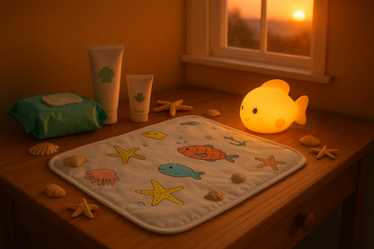 Tapis à langer portable – Imperméable, pliable & ultra doux