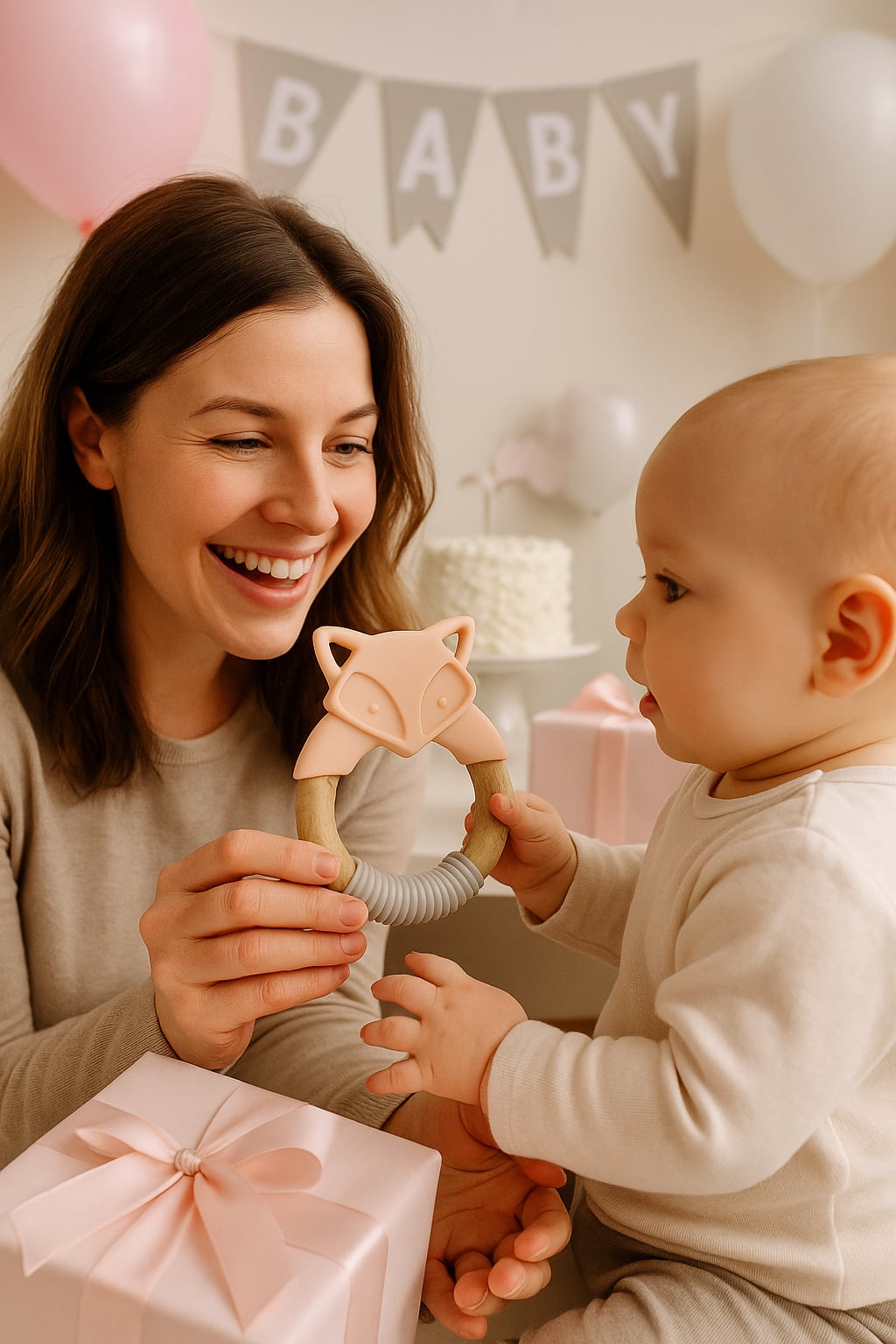 Anneau de Dentition Renard 🦊 | Doux & Naturel pour Bébé