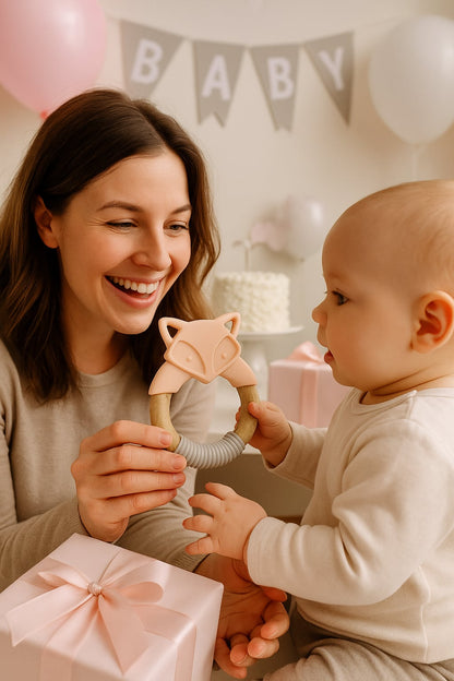 Anneau de Dentition Renard 🦊 | Doux & Naturel pour Bébé