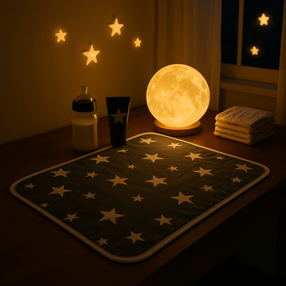 Tapis à langer portable – Imperméable, pliable & ultra doux