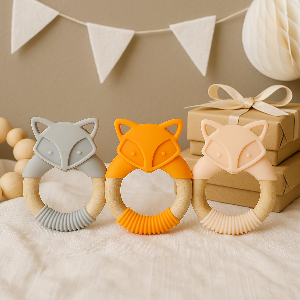 Anneau de Dentition Renard 🦊 | Doux & Naturel pour Bébé