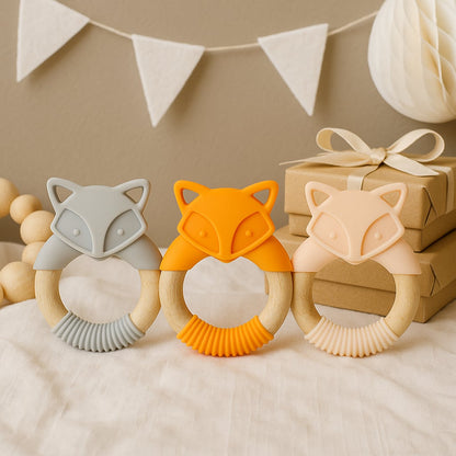 Anneau de Dentition Renard 🦊 | Doux & Naturel pour Bébé