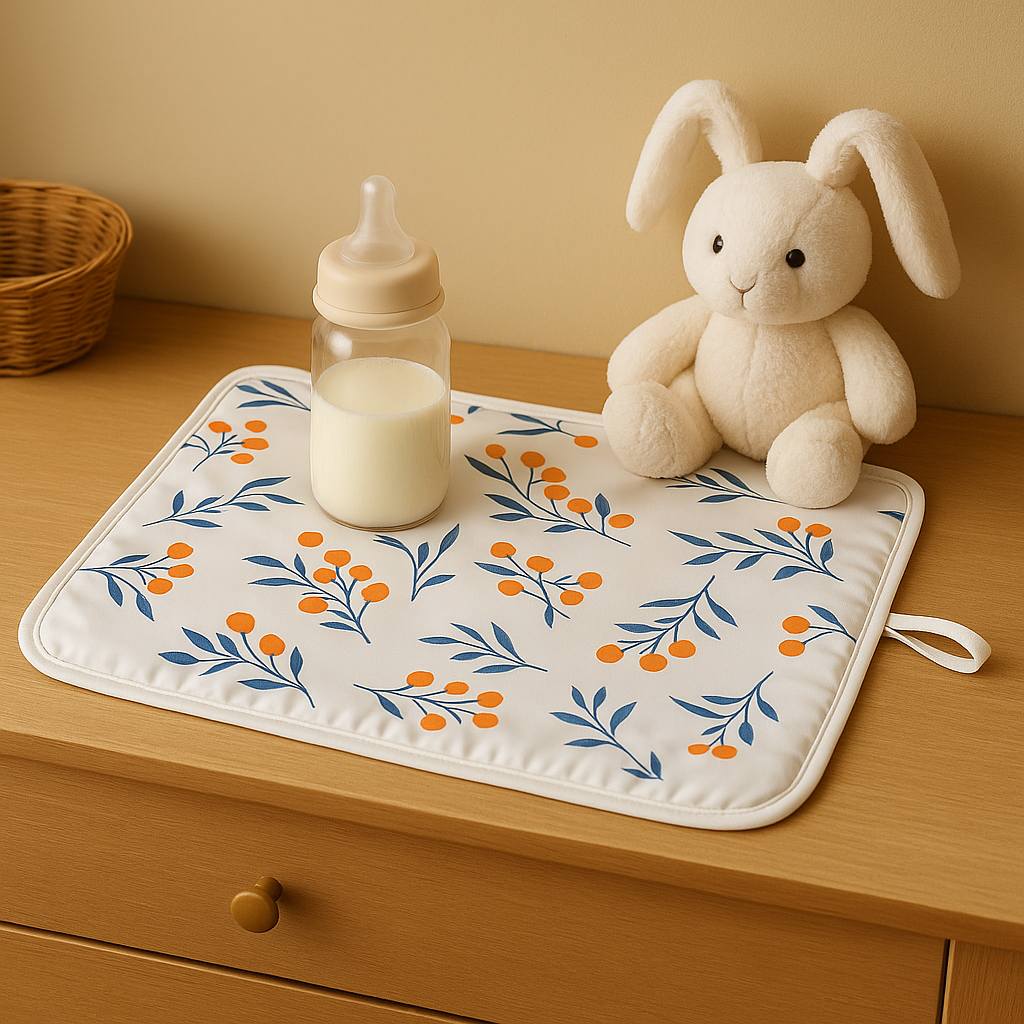 Tapis à langer portable – Imperméable, pliable & ultra doux