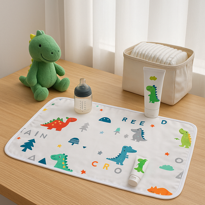 Tapis à langer portable – Imperméable, pliable & ultra doux