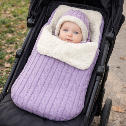 Sac de Couchage Bébé Tricoté – Doux, Chaud et Ultra Confort