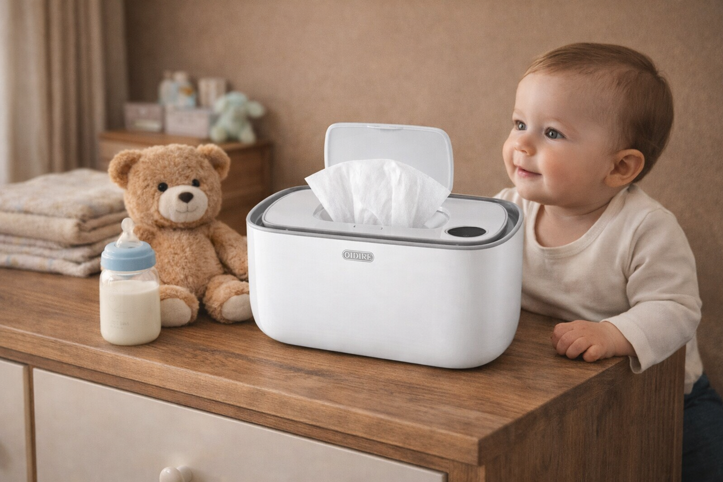 Boîte Chauffante pour Lingettes Bébé – Contrôle de Température