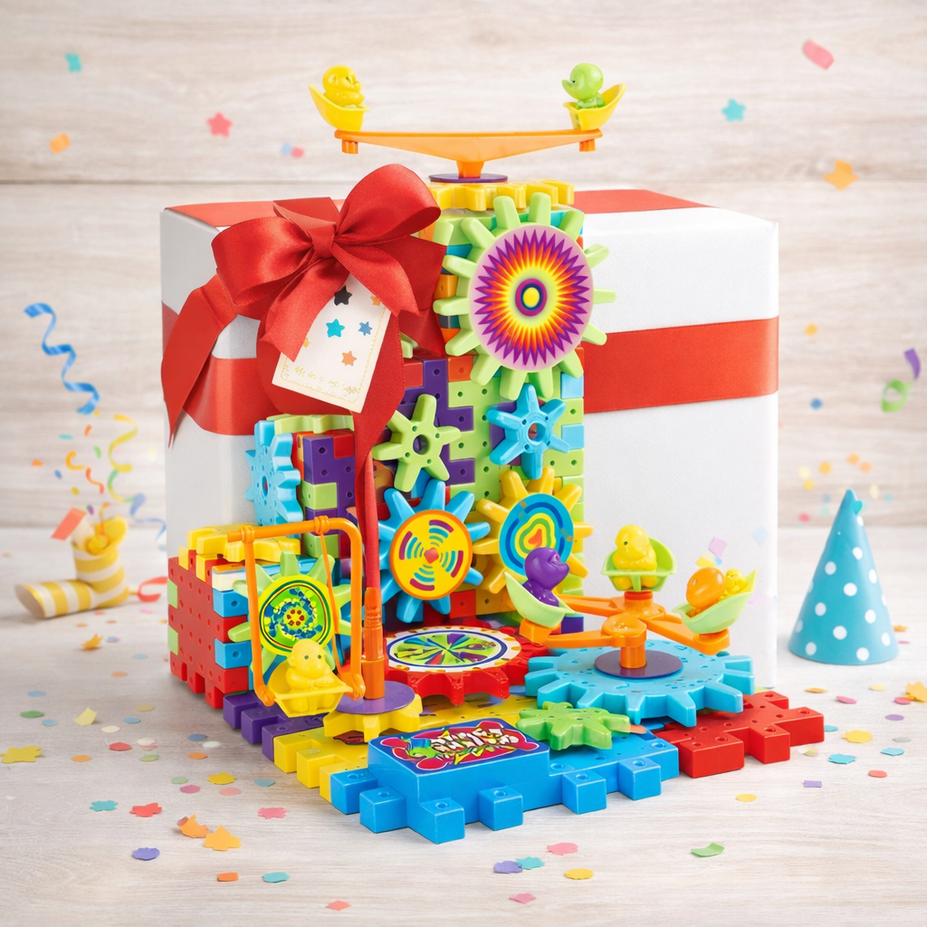 Jeu Éducatif à Engrenages 3D – Construction & Logique pour Enfants