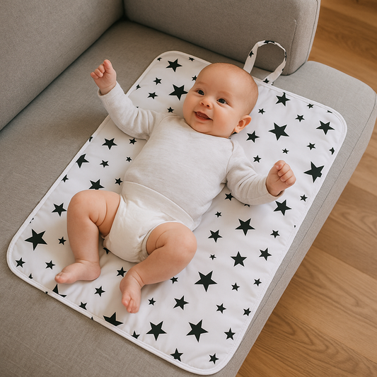 Tapis à langer portable – Imperméable, pliable & ultra doux