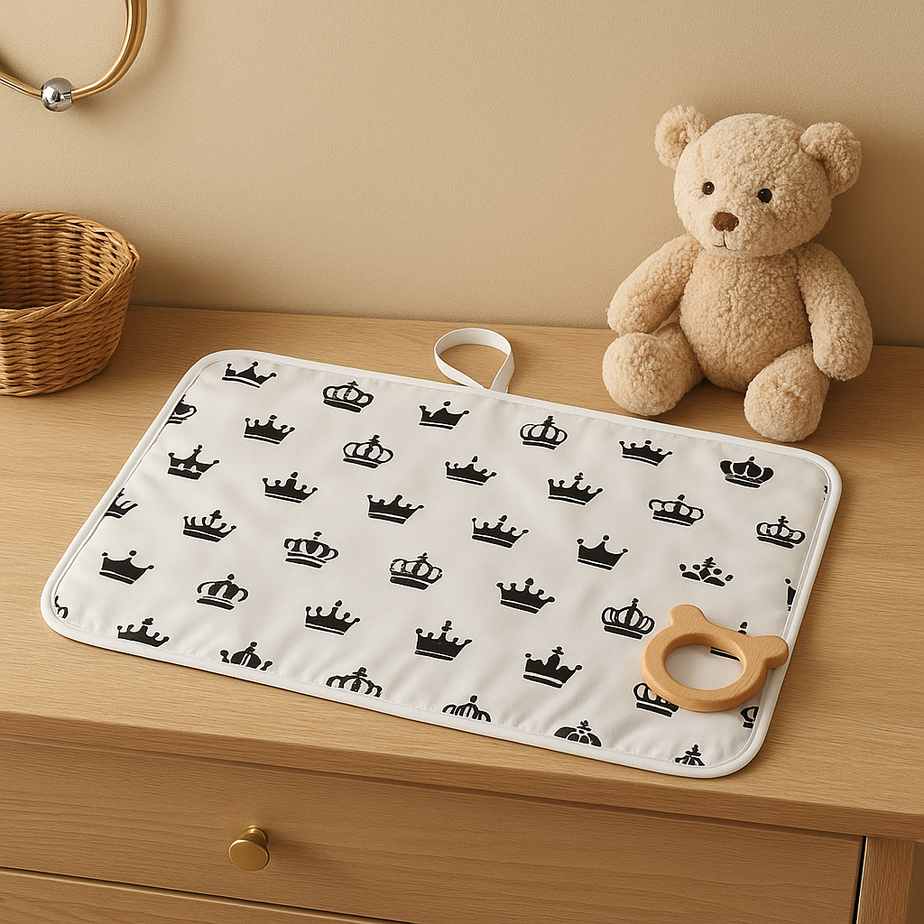 Tapis à langer portable – Imperméable, pliable & ultra doux