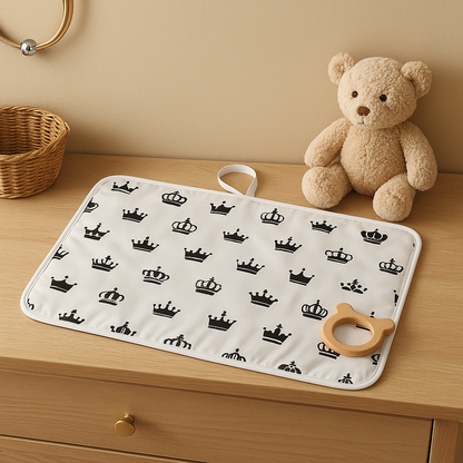 Tapis à langer portable – Imperméable, pliable & ultra doux