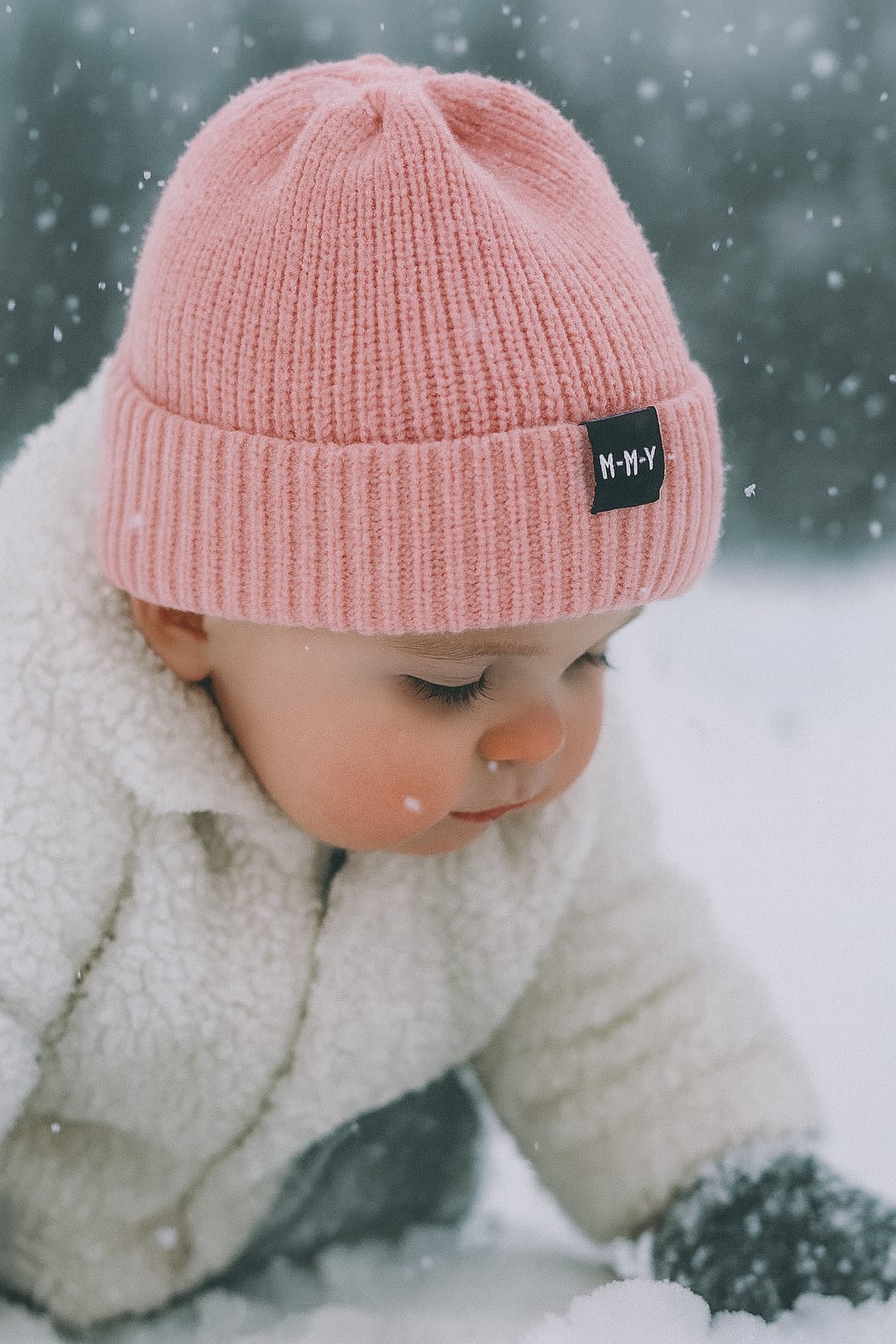 Bonnet Bébé d’Hiver Unisexe – Chaud, Doux & Extensible (0–3 ans)