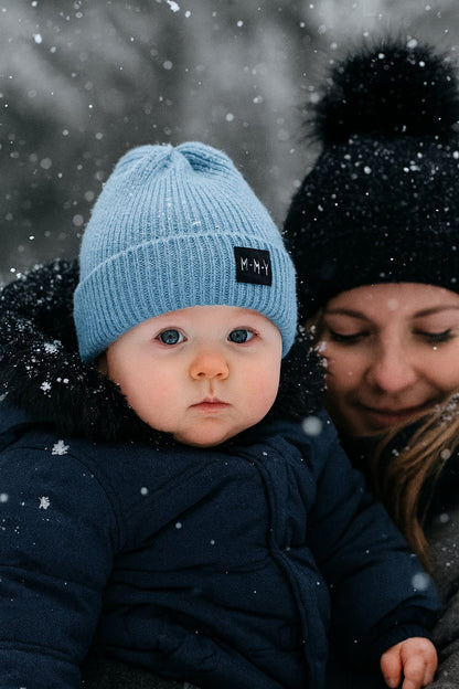 Bonnet Bébé d’Hiver Unisexe – Chaud, Doux & Extensible (0–3 ans)