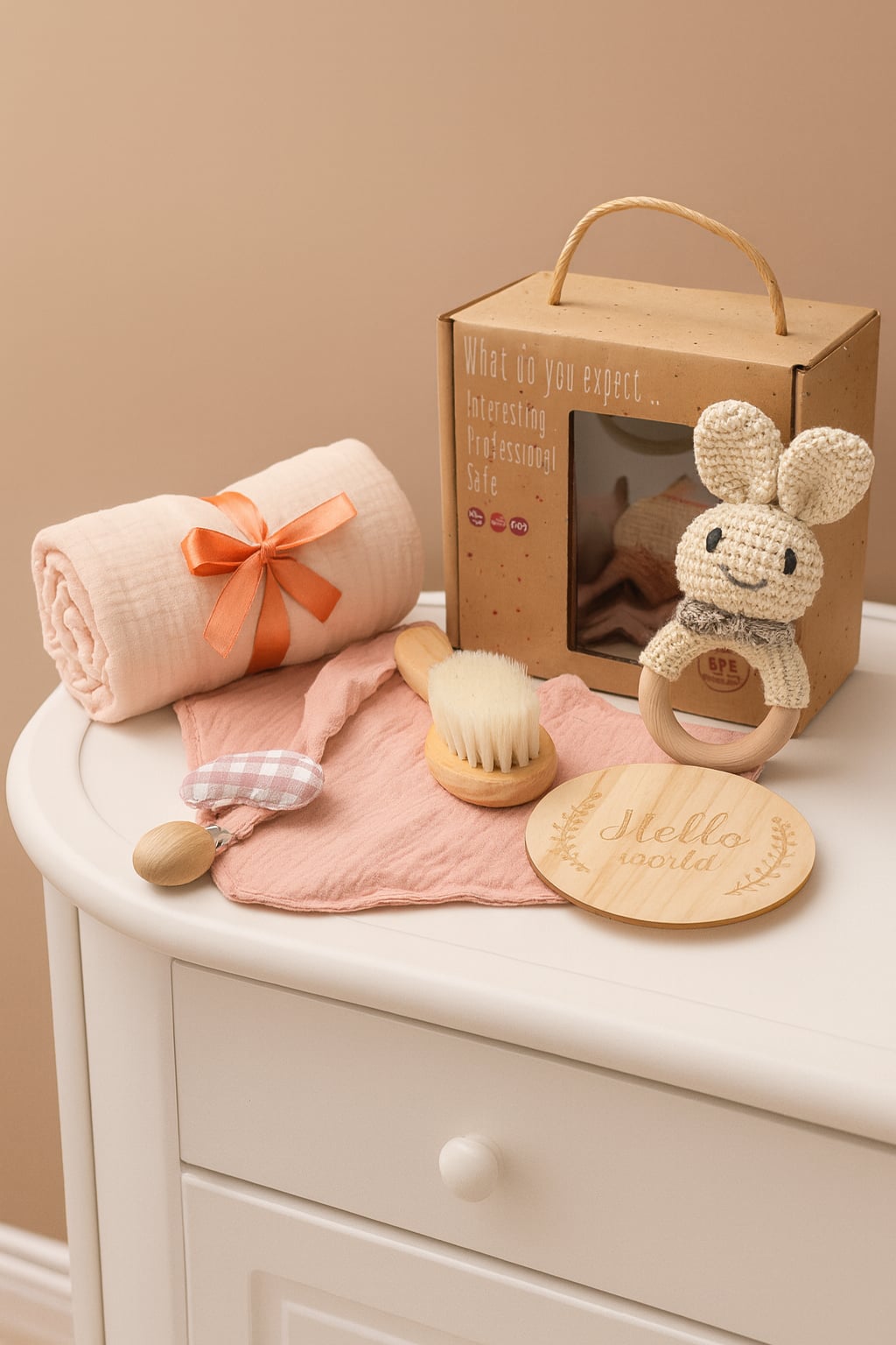 Coffret Cadeaux Bébé - Essentiel, Doux & Naturels (6 pièces)
