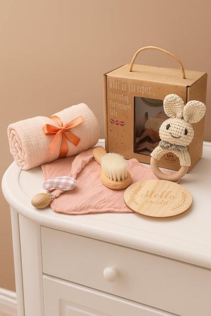 Coffret Cadeaux Bébé - Essentiel, Doux & Naturels (6 pièces)